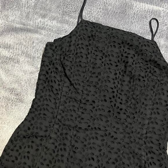 Eyelet body con mini dress - Picture 3 of 7